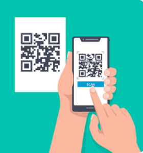 Example of QR code
